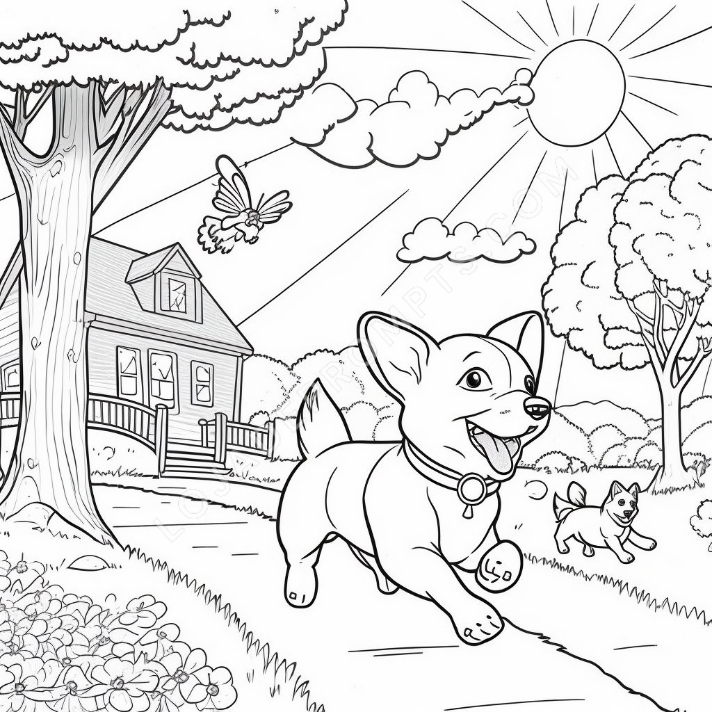 Desenho Para Colorir Cachorrinho Engraçado Dog Livro Coloração Rastreamento  Educacional imagem vetorial de natasha-tpr© 489967238